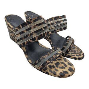 Impo Memory Foam Women's Brown Noreen Wedge Heel Sandals Size 9